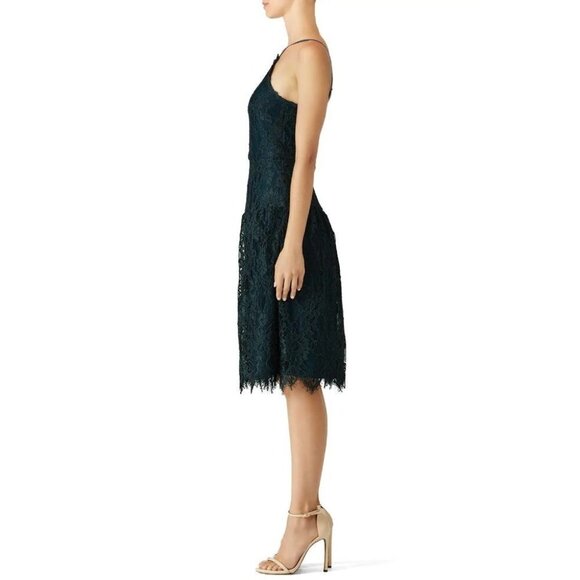 Trina Turk Green Broadway Lace Midi Dress $378 - Picture 5 of 11
